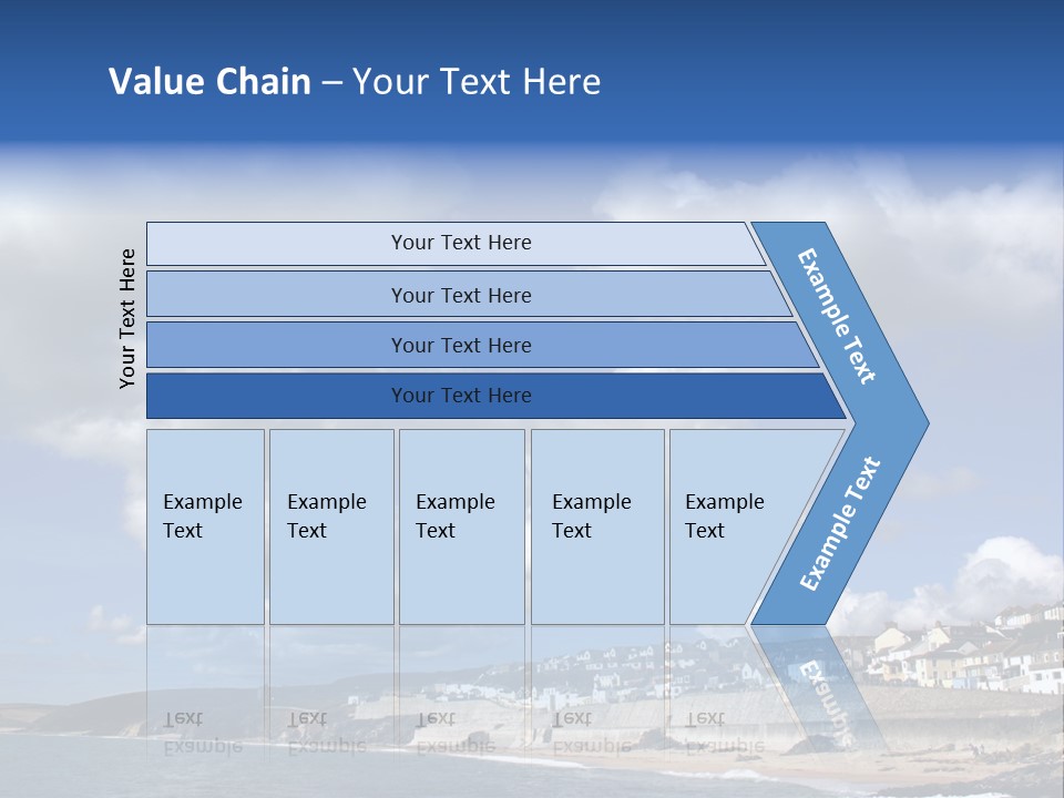 Porthleven, Cornwall, Uk With A Great Sky. PowerPoint Template