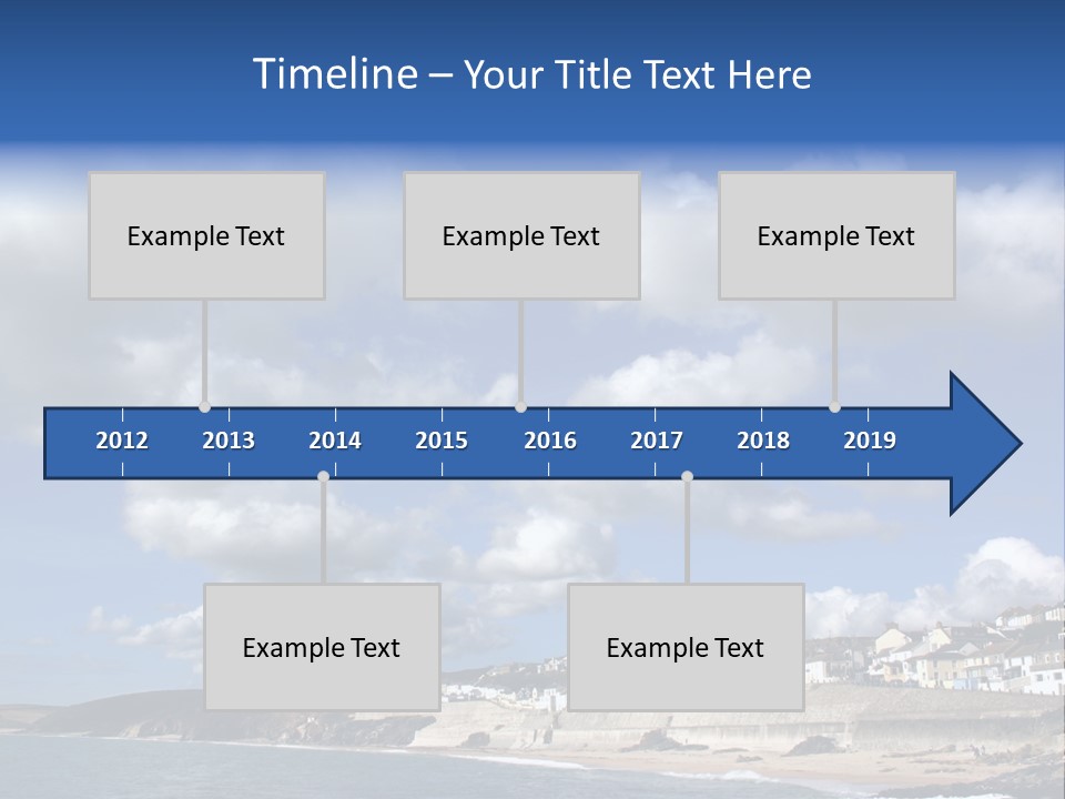 Porthleven, Cornwall, Uk With A Great Sky. PowerPoint Template