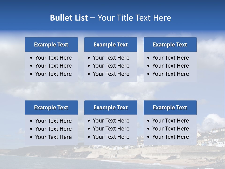 Porthleven, Cornwall, Uk With A Great Sky. PowerPoint Template