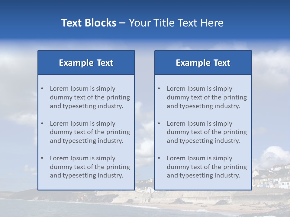Porthleven, Cornwall, Uk With A Great Sky. PowerPoint Template