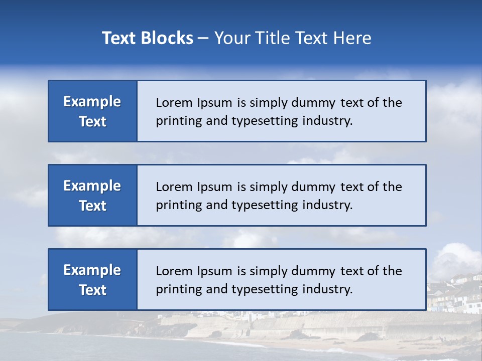 Porthleven, Cornwall, Uk With A Great Sky. PowerPoint Template