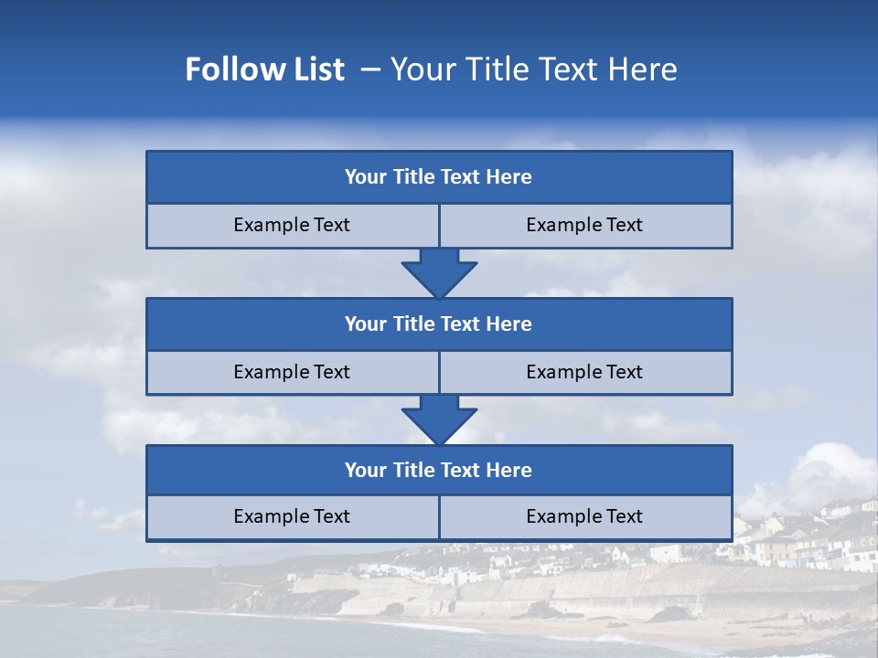 Porthleven, Cornwall, Uk With A Great Sky. PowerPoint Template