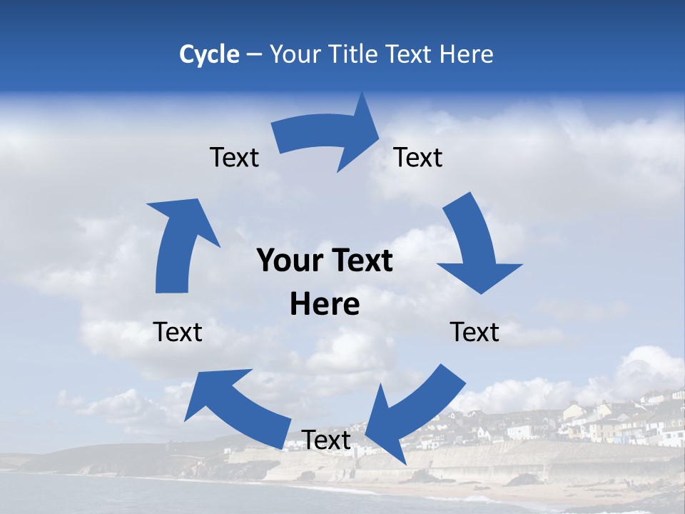 Porthleven, Cornwall, Uk With A Great Sky. PowerPoint Template