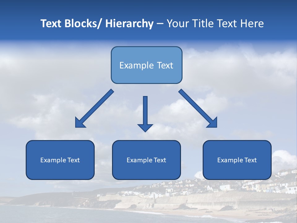 Porthleven, Cornwall, Uk With A Great Sky. PowerPoint Template