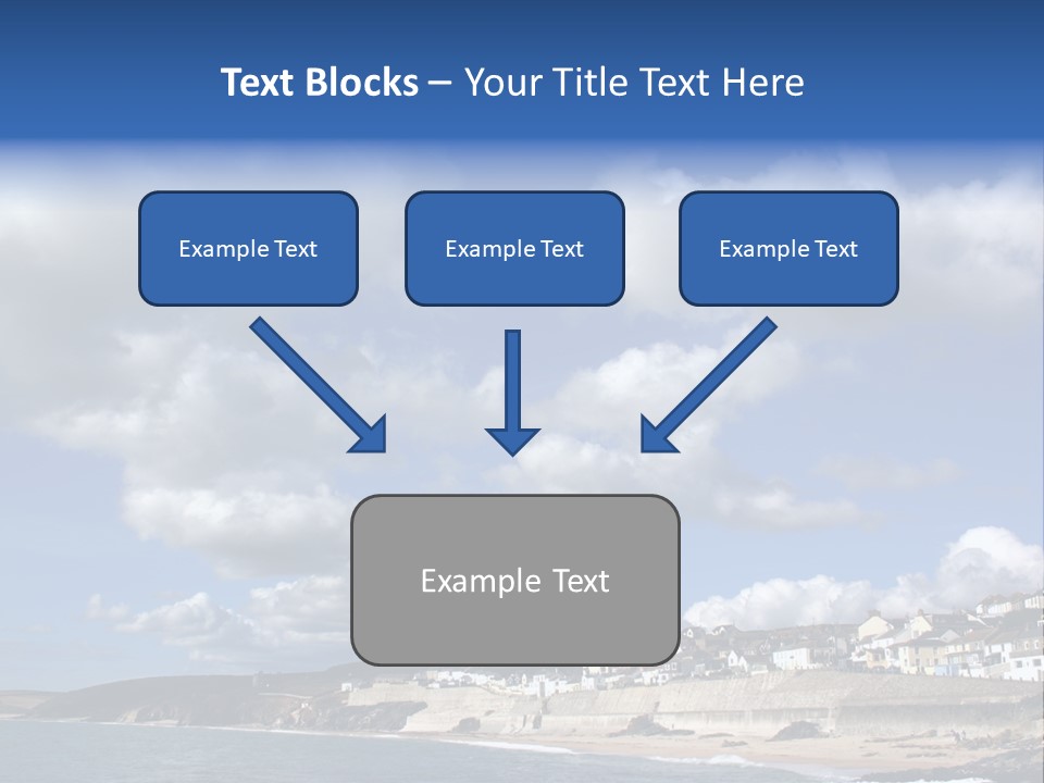 Porthleven, Cornwall, Uk With A Great Sky. PowerPoint Template