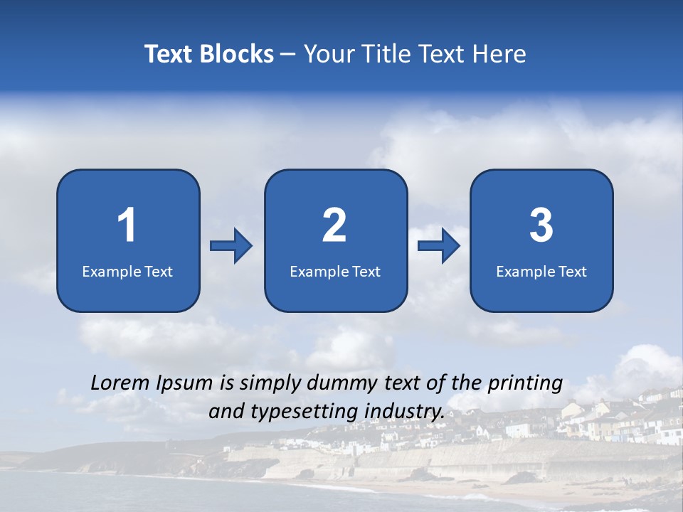 Porthleven, Cornwall, Uk With A Great Sky. PowerPoint Template