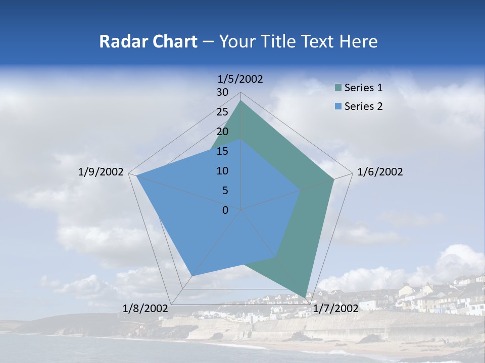 Porthleven, Cornwall, Uk With A Great Sky. PowerPoint Template