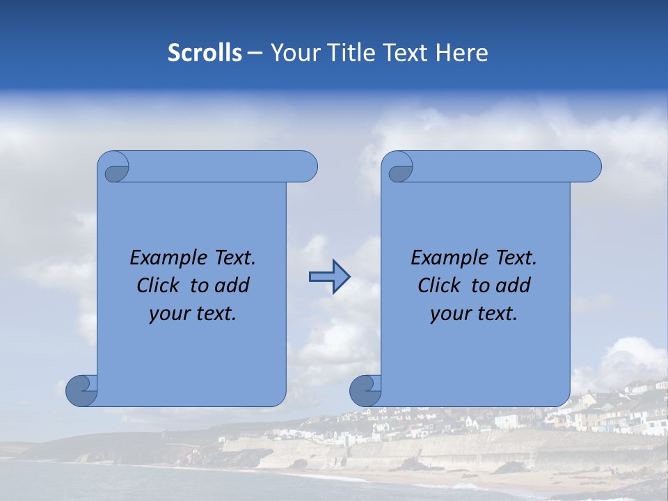 Porthleven, Cornwall, Uk With A Great Sky. PowerPoint Template