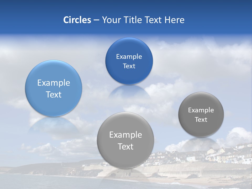 Porthleven, Cornwall, Uk With A Great Sky. PowerPoint Template