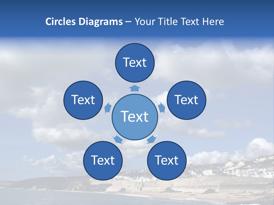 Porthleven, Cornwall, Uk With A Great Sky. PowerPoint Template