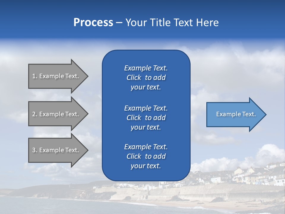 Porthleven, Cornwall, Uk With A Great Sky. PowerPoint Template