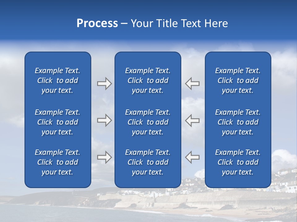 Porthleven, Cornwall, Uk With A Great Sky. PowerPoint Template