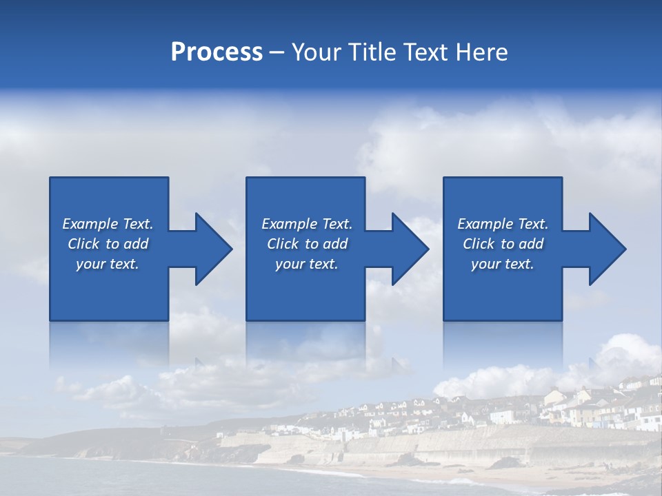 Porthleven, Cornwall, Uk With A Great Sky. PowerPoint Template