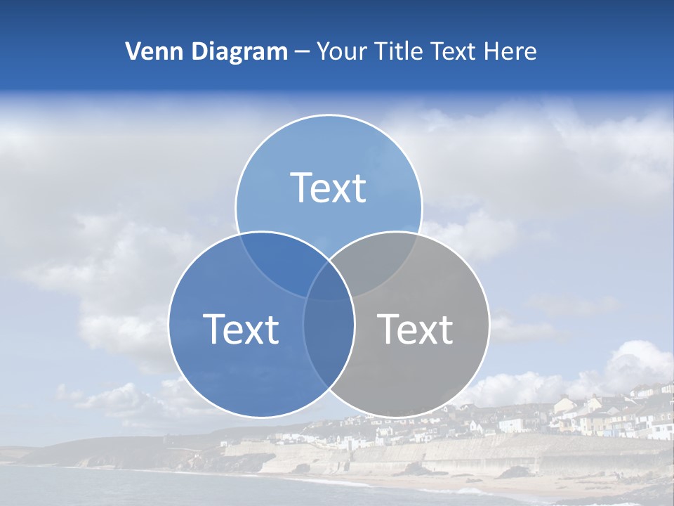 Porthleven, Cornwall, Uk With A Great Sky. PowerPoint Template