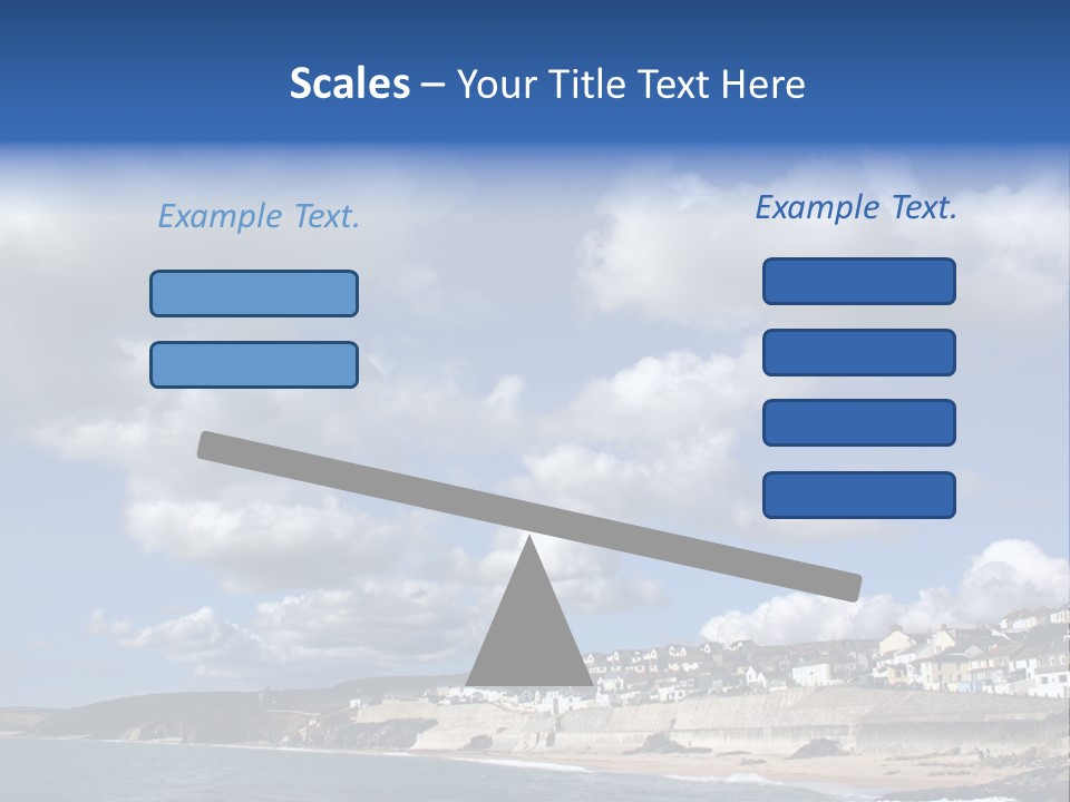 Porthleven, Cornwall, Uk With A Great Sky. PowerPoint Template