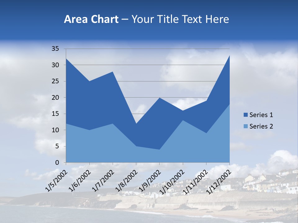 Porthleven, Cornwall, Uk With A Great Sky. PowerPoint Template