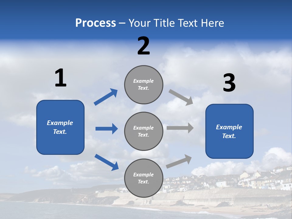 Porthleven, Cornwall, Uk With A Great Sky. PowerPoint Template