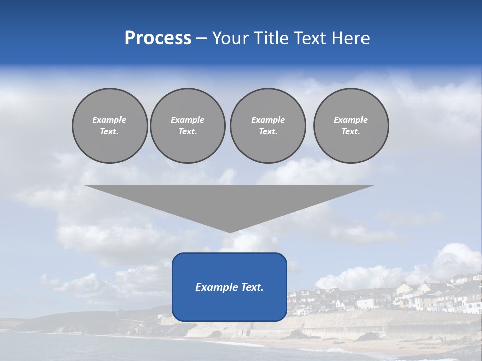 Porthleven, Cornwall, Uk With A Great Sky. PowerPoint Template