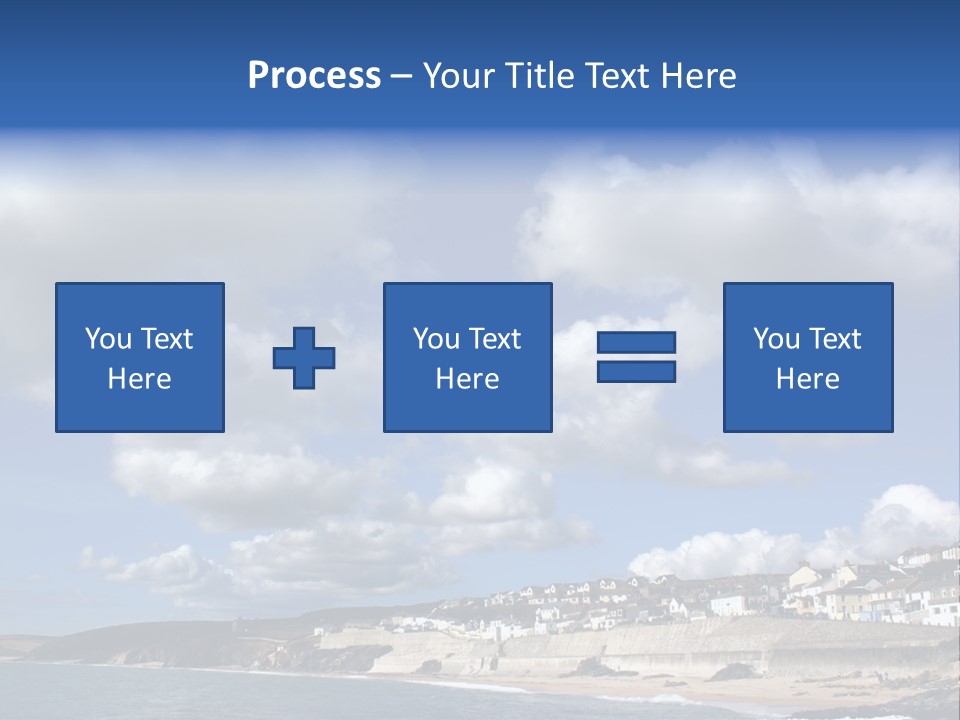 Porthleven, Cornwall, Uk With A Great Sky. PowerPoint Template