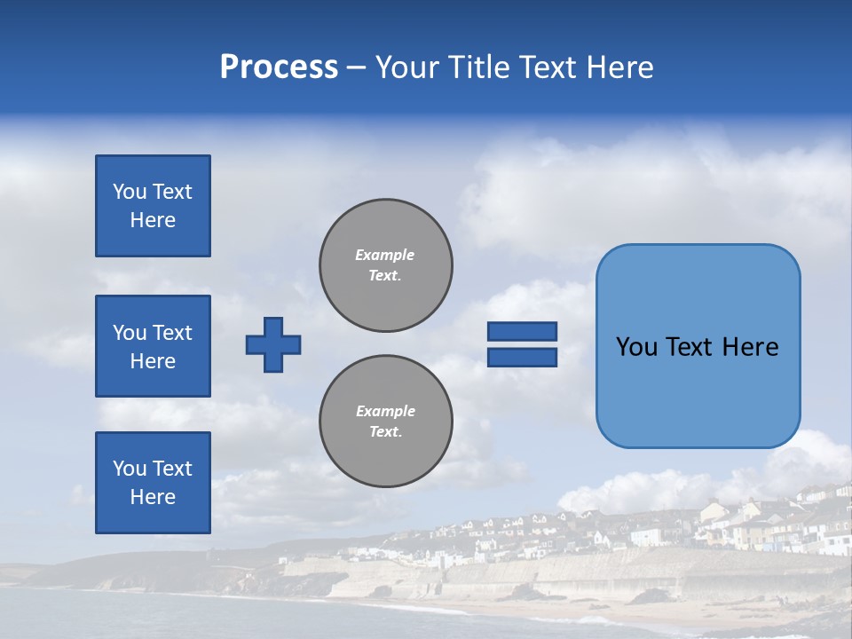 Porthleven, Cornwall, Uk With A Great Sky. PowerPoint Template