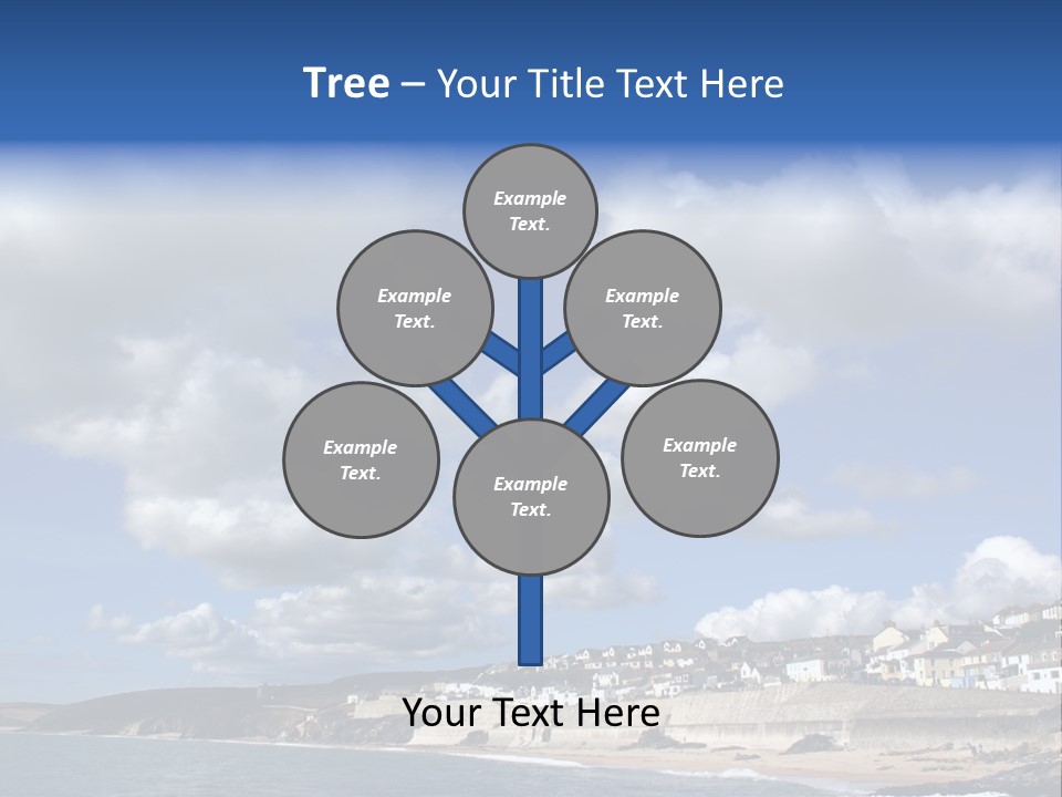 Porthleven, Cornwall, Uk With A Great Sky. PowerPoint Template