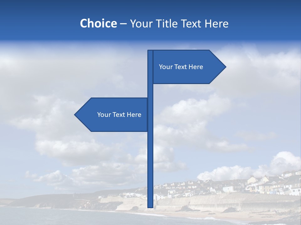 Porthleven, Cornwall, Uk With A Great Sky. PowerPoint Template