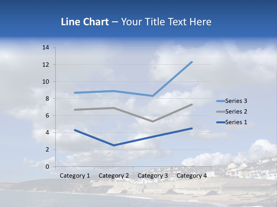 Porthleven, Cornwall, Uk With A Great Sky. PowerPoint Template