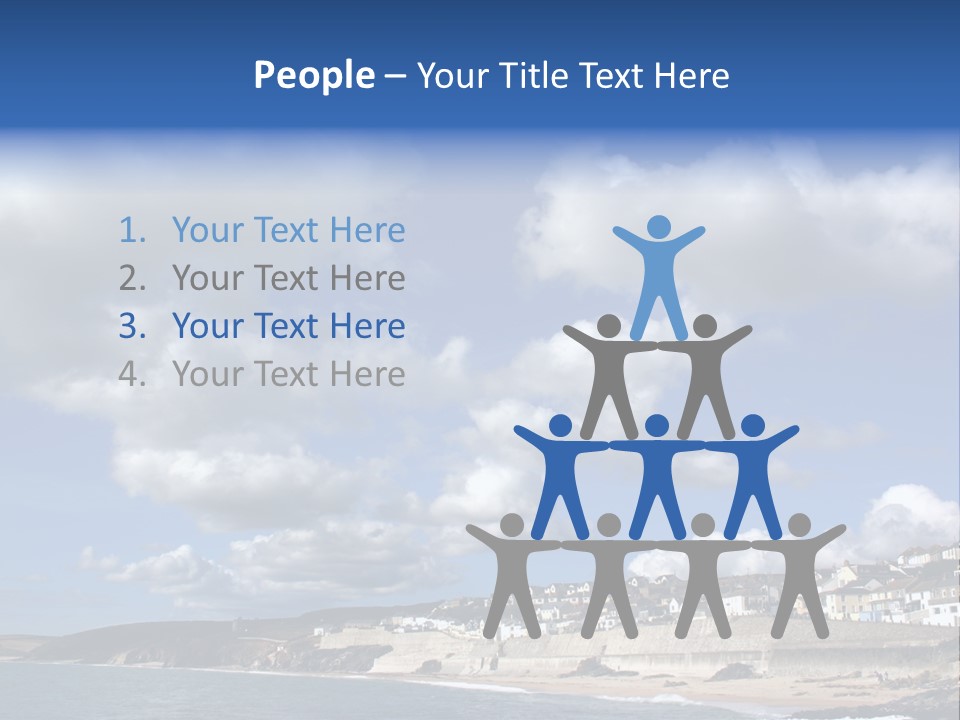 Porthleven, Cornwall, Uk With A Great Sky. PowerPoint Template