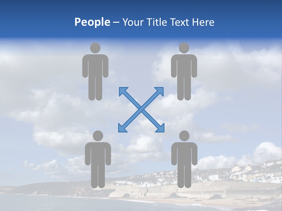 Porthleven, Cornwall, Uk With A Great Sky. PowerPoint Template