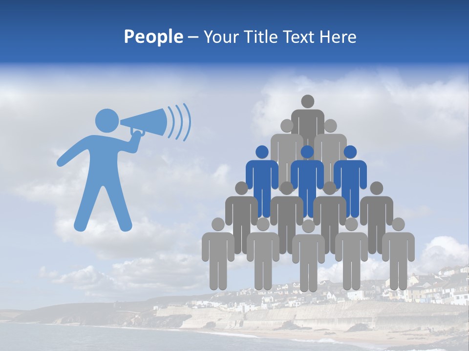 Porthleven, Cornwall, Uk With A Great Sky. PowerPoint Template