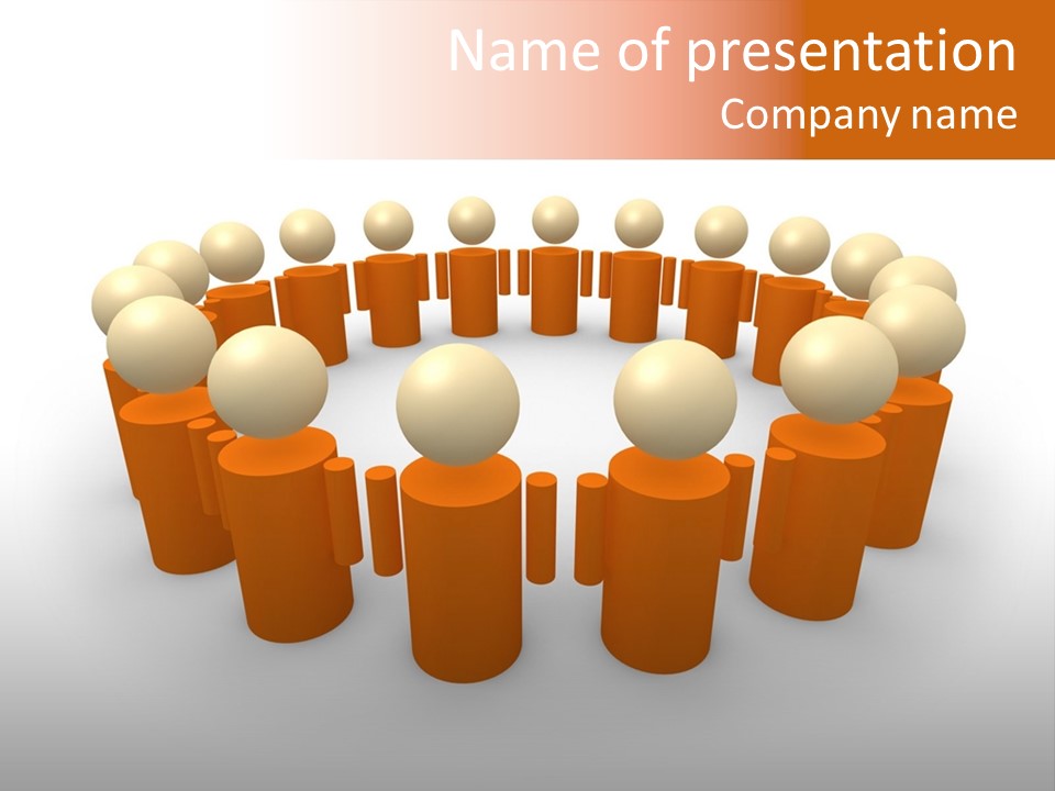 Symbolic Team #4 PowerPoint Template