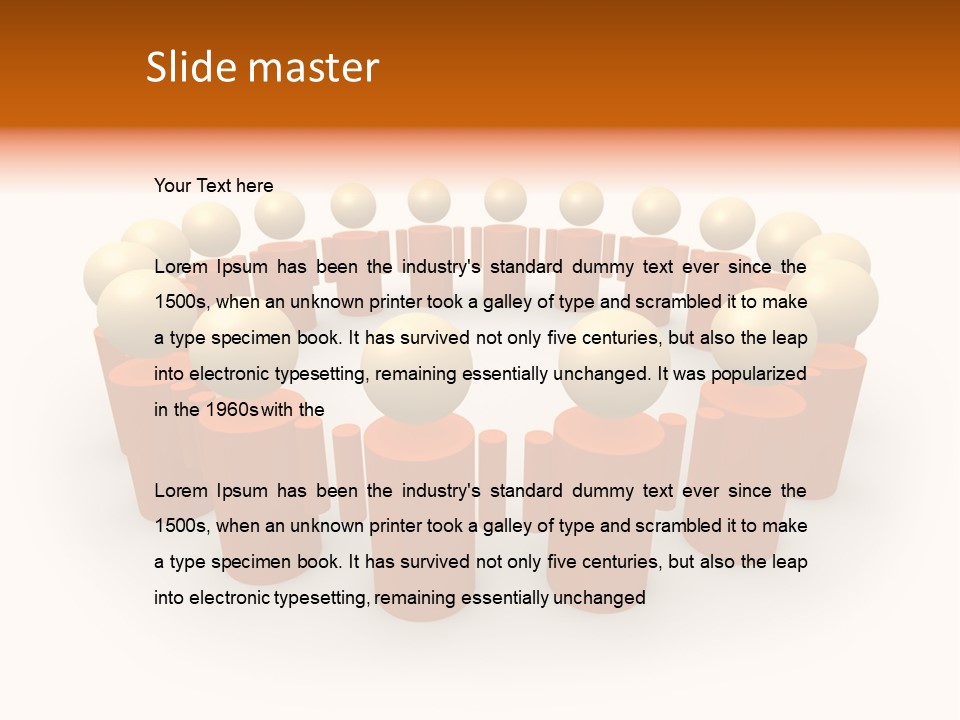 Symbolic Team #4 PowerPoint Template