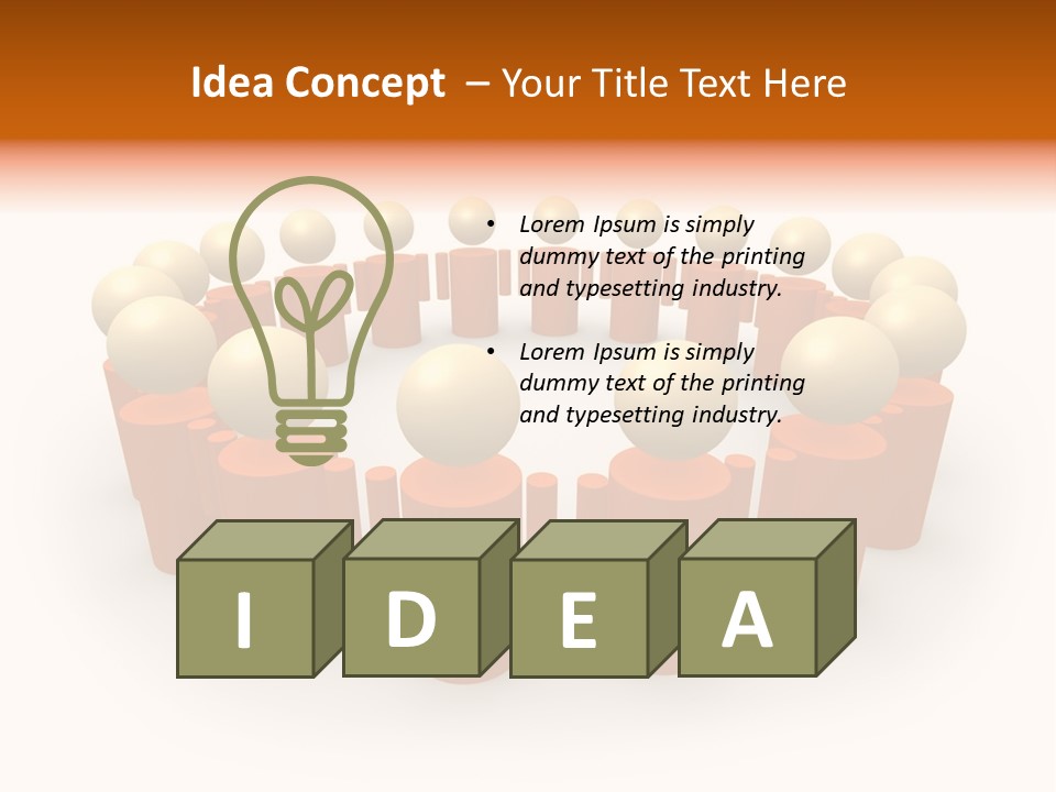 Symbolic Team #4 PowerPoint Template