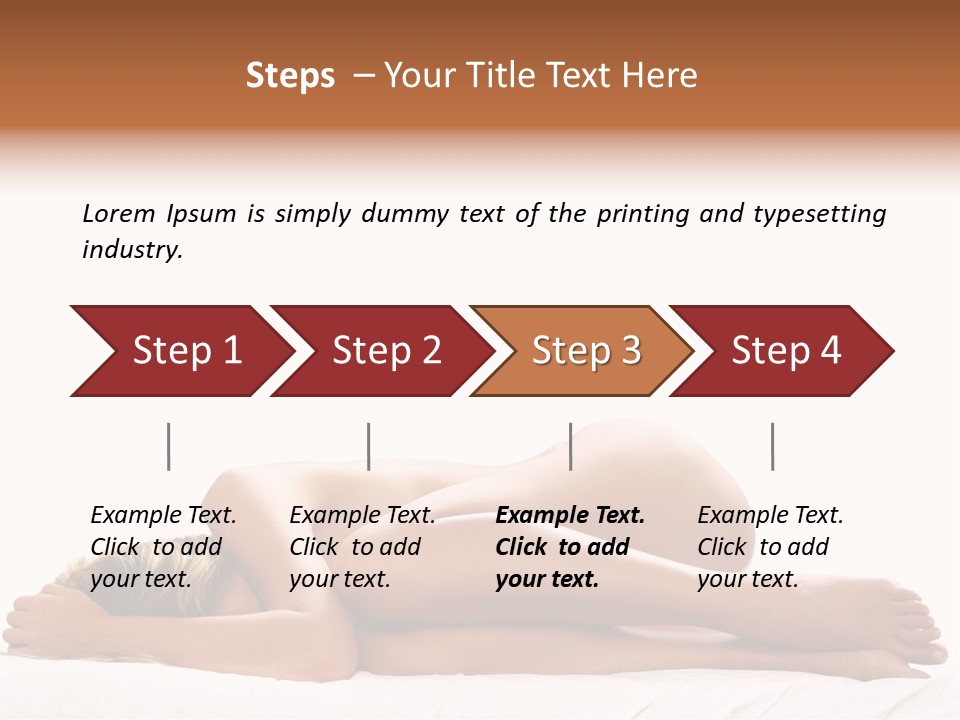 Woman Asleep In A Ball With White Background PowerPoint Template