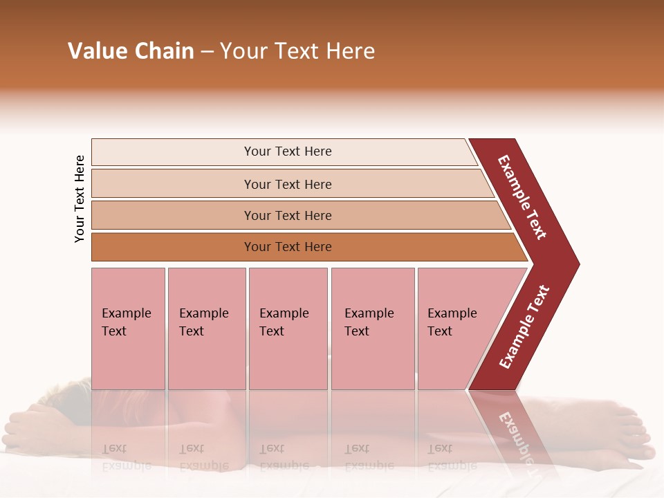 Woman Asleep In A Ball With White Background PowerPoint Template