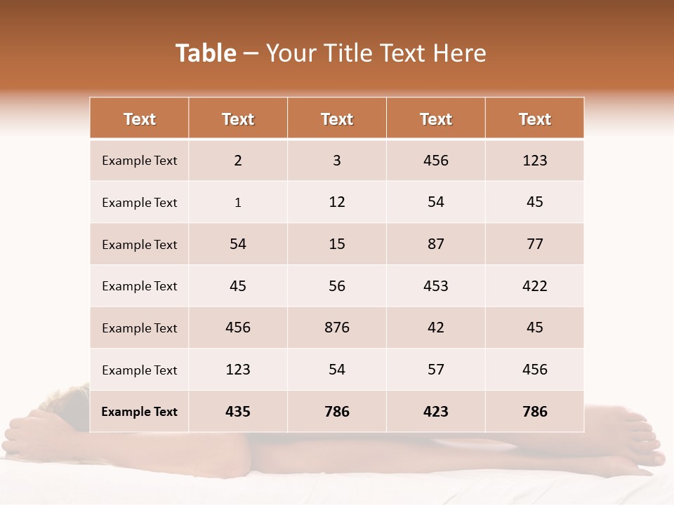 Woman Asleep In A Ball With White Background PowerPoint Template