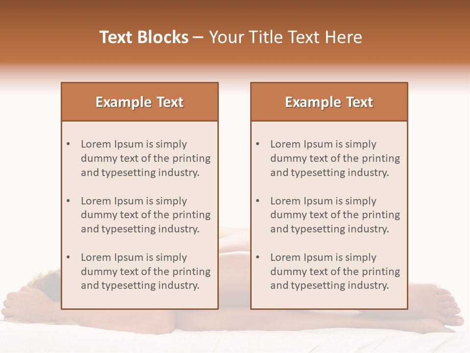 Woman Asleep In A Ball With White Background PowerPoint Template