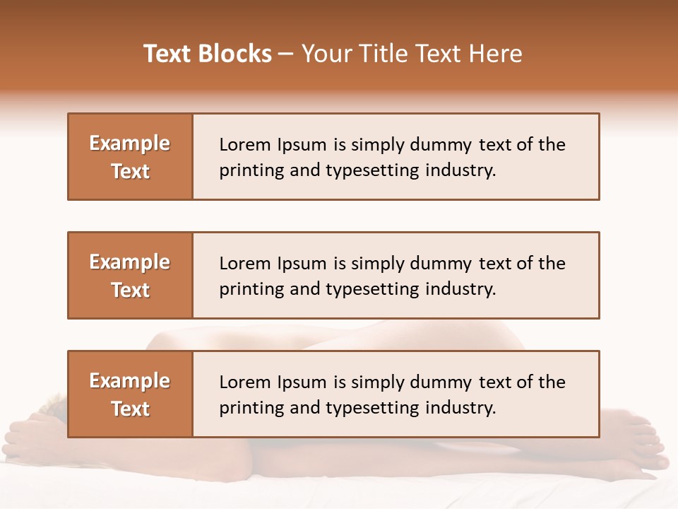 Woman Asleep In A Ball With White Background PowerPoint Template