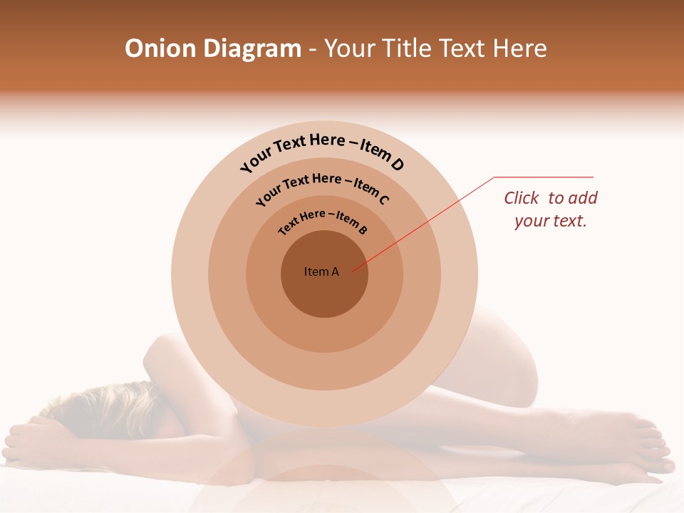 Woman Asleep In A Ball With White Background PowerPoint Template