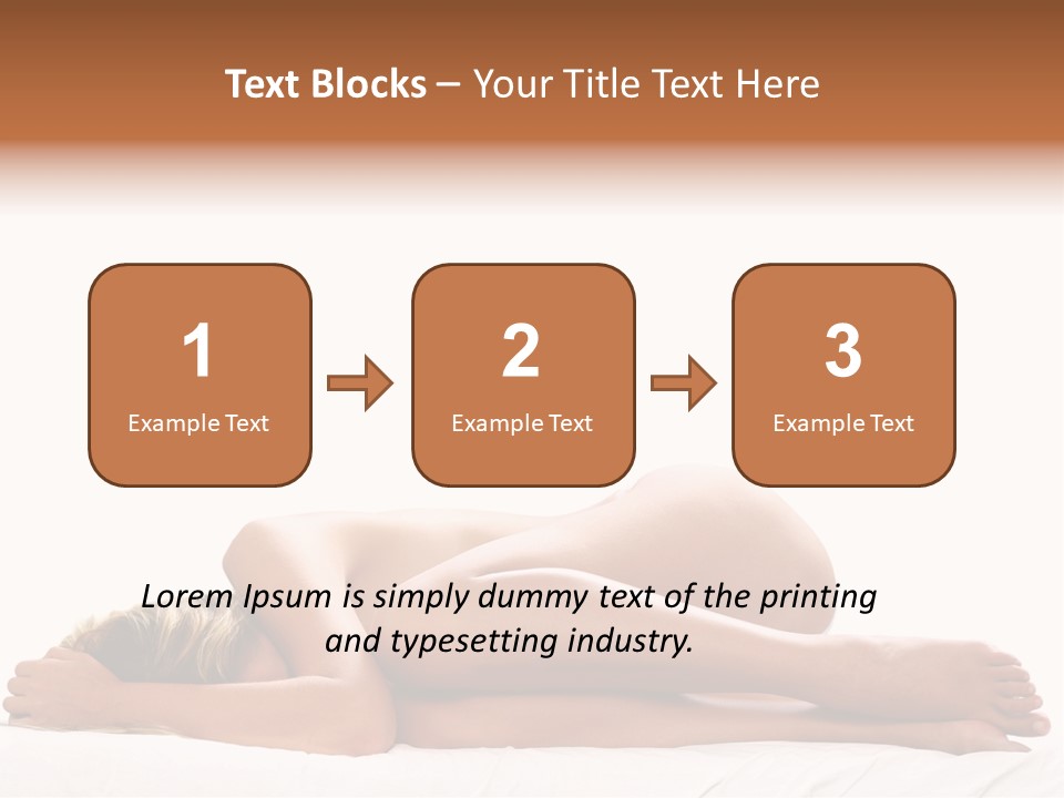 Woman Asleep In A Ball With White Background PowerPoint Template