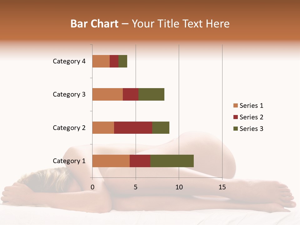 Woman Asleep In A Ball With White Background PowerPoint Template