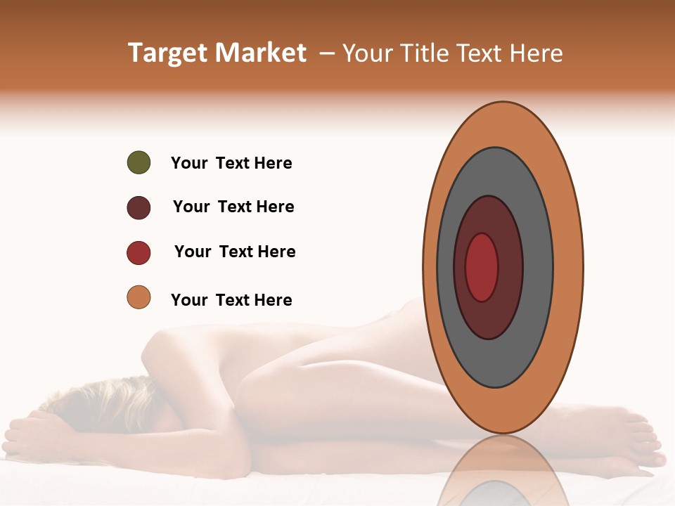 Woman Asleep In A Ball With White Background PowerPoint Template