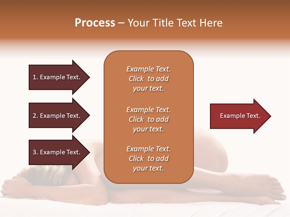 Woman Asleep In A Ball With White Background PowerPoint Template