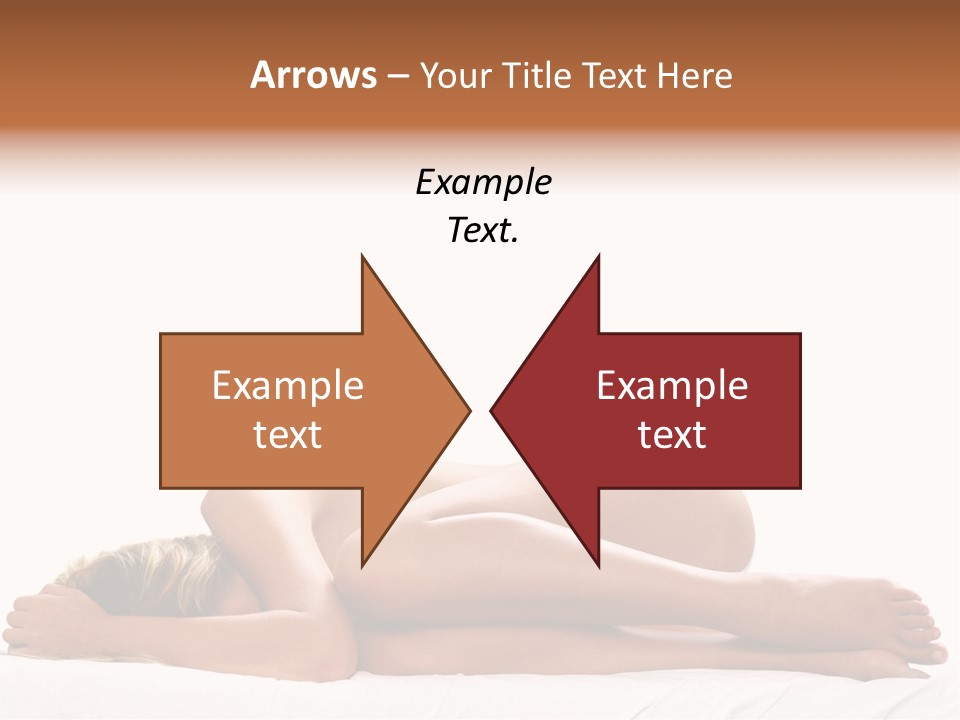 Woman Asleep In A Ball With White Background PowerPoint Template