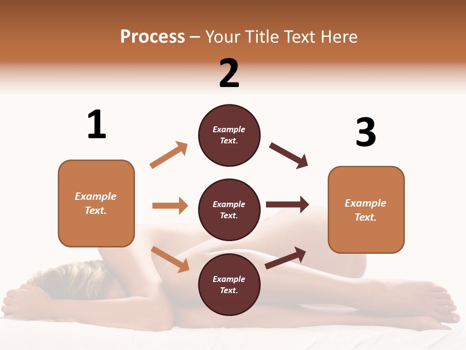 Woman Asleep In A Ball With White Background PowerPoint Template