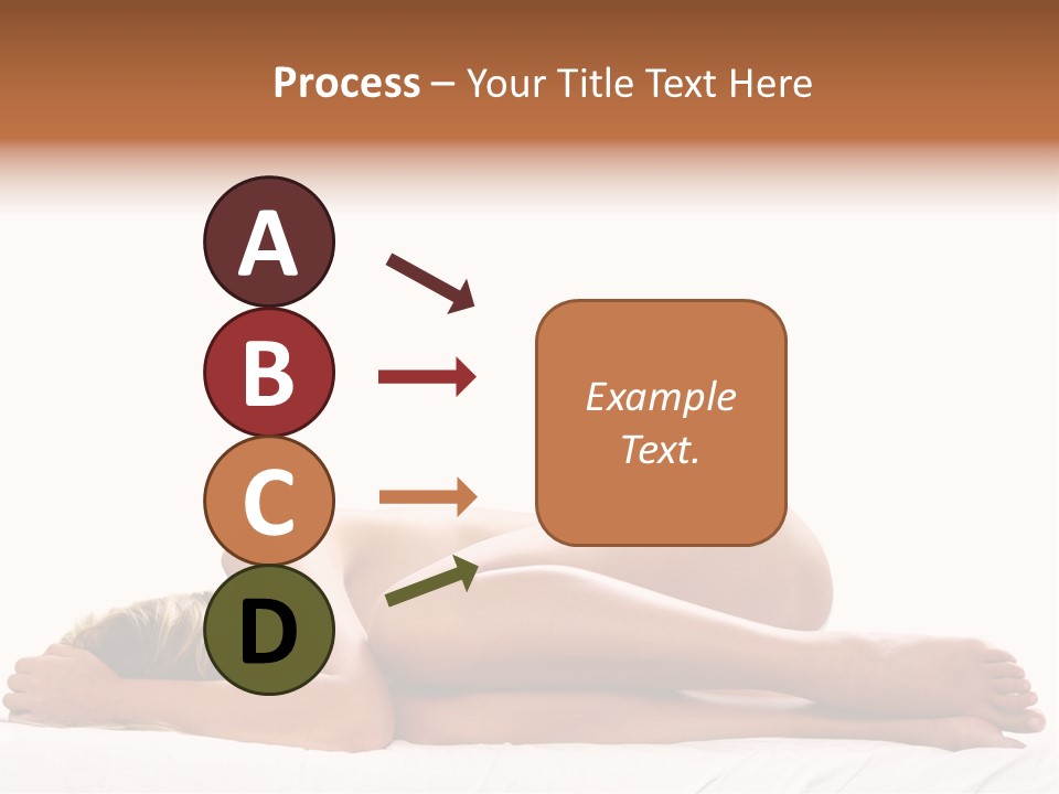 Woman Asleep In A Ball With White Background PowerPoint Template