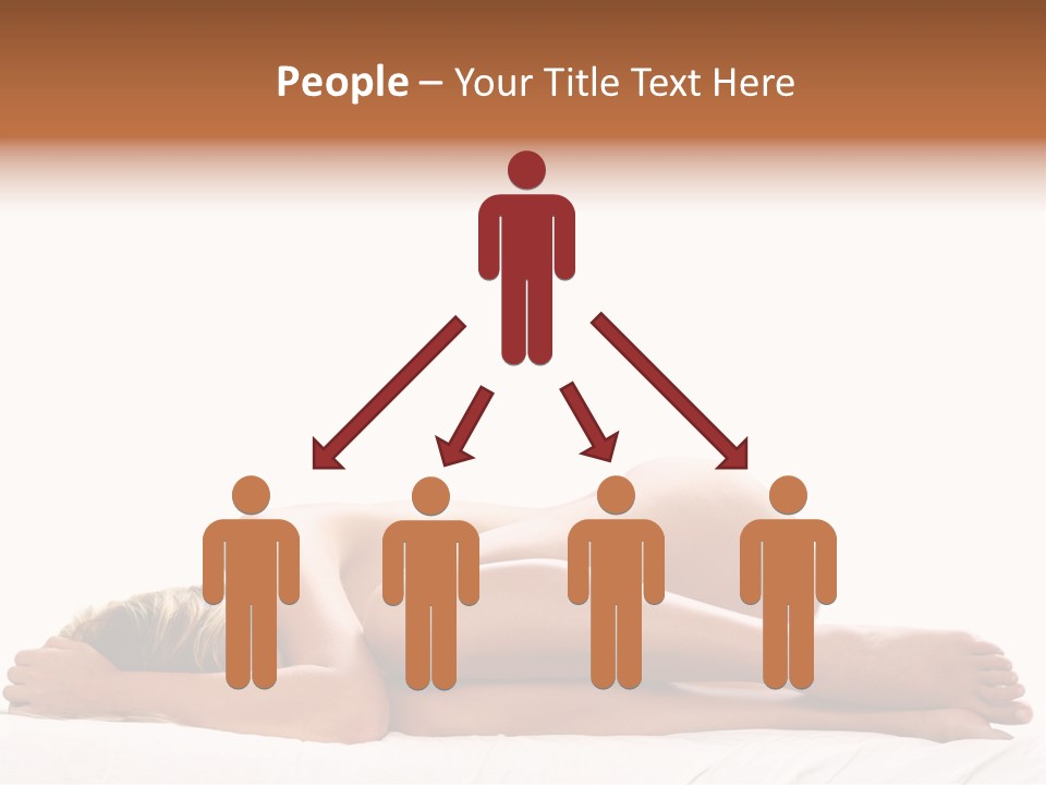 Woman Asleep In A Ball With White Background PowerPoint Template