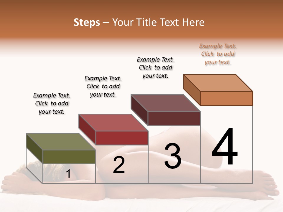 Woman Asleep In A Ball With White Background PowerPoint Template