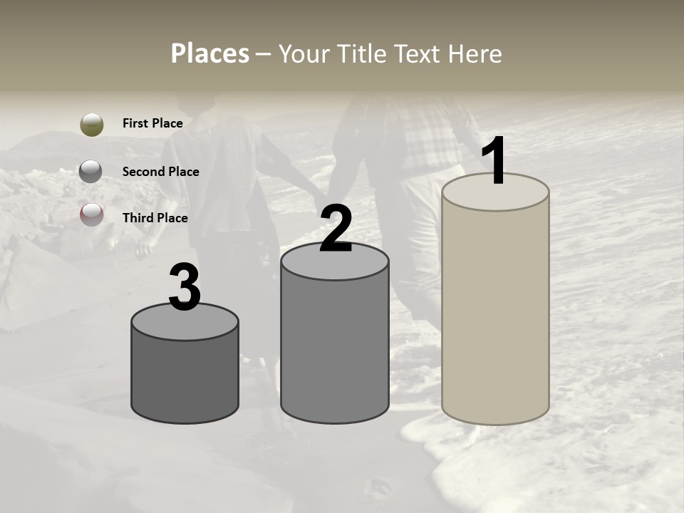 Retired Couple On Beach Series. Series1Rc PowerPoint Template