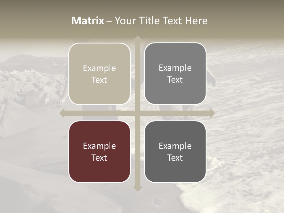 Retired Couple On Beach Series. Series1Rc PowerPoint Template